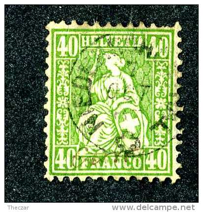 3088 Switzerland 1863  Michel #26  Used  Scott #47  ~Offers Always Welcome!~ - Used Stamps