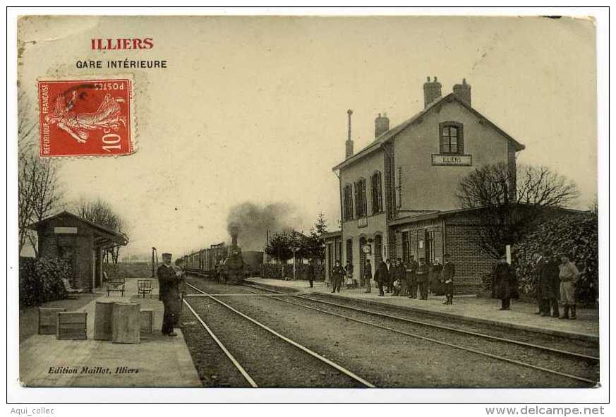 ILLIERS 28 EURE ET LOIRE GARE INTERIEURE - Illiers-Combray