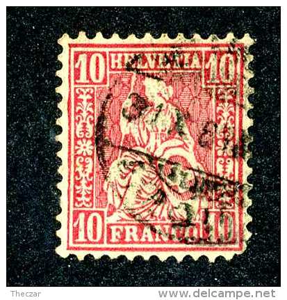 3099 Switzerland 1867  Michel #30  Used  Scott #53  ~Offers Always Welcome!~ - Used Stamps