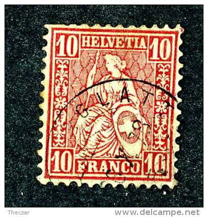 3101 Switzerland 1867  Michel #30  Used  Scott #53  ~Offers Always Welcome!~ - Used Stamps