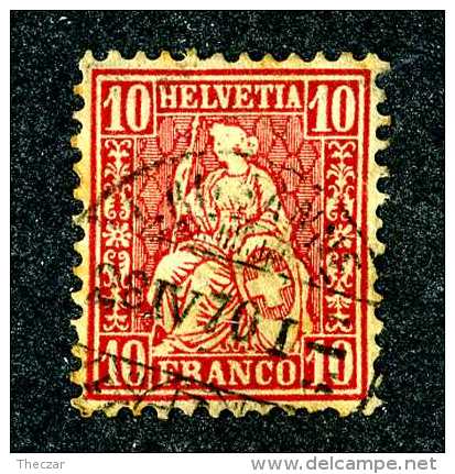 3103 Switzerland 1867  Michel #30  Used  Scott #53  ~Offers Always Welcome!~ - Used Stamps