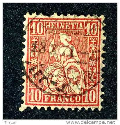3104 Switzerland 1867  Michel #30  Used  Scott #53  ~Offers Always Welcome!~ - Used Stamps