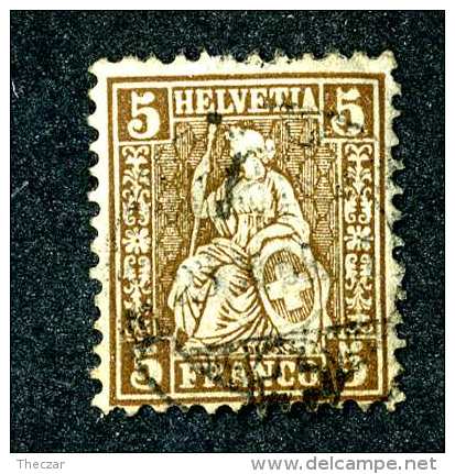 3106 Switzerland 1862  Michel #22e  Used  Scott #43a  ~Offers Always Welcome!~ - Used Stamps