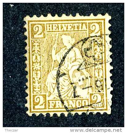 3115 Switzerland 1867  Michel #29  Used  Scott #52  ~Offers Always Welcome!~ - Used Stamps