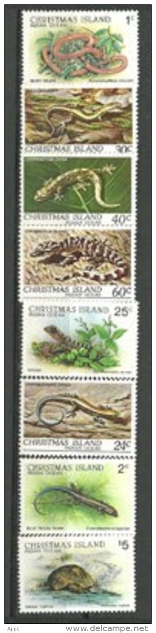 ÎLE CHRISTMAS. (Océan Indien) Deux Séries Complètes Reptiles. Yv. 152/55 & 232/35, 8 T-p Neufs ** Côte 18,00 € - Autres & Non Classés