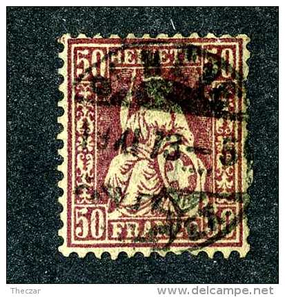 3127 Switzerland 1867  Michel #35  Used    ~Offers Always Welcome!~ - Usados