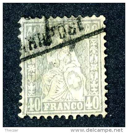 3140 Switzerland 1878  Michel #34  Used Faulty ~Offers Always Welcome!~ - Used Stamps