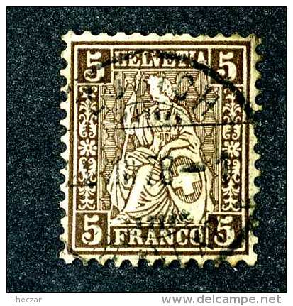 3147 Switzerland 1873  Michel #22f  Used  ~Offers Always Welcome!~ - Oblitérés