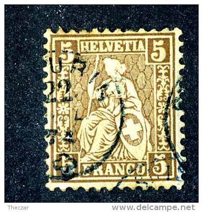 3150 Switzerland 1873  Michel #22c  Used  ~Offers Always Welcome!~ - Oblitérés