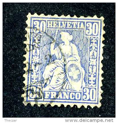 3161 Switzerland 1867  Michel #33  Used   ~Offers Always Welcome!~ - Used Stamps