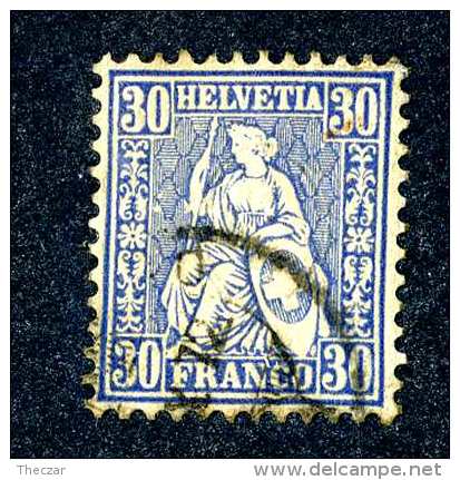 3162 Switzerland 1867  Michel #33  Used   ~Offers Always Welcome!~ - Oblitérés
