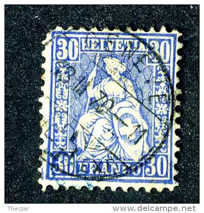 3166 Switzerland 1867  Michel #33  Used  ~Offers Always Welcome!~ - Used Stamps