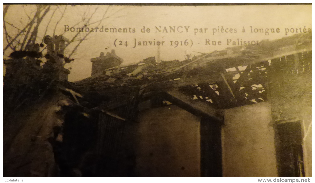 CPA OU  CP (Plusieurs Photos)  BOMBARDEMENT DE NANCY RUE PALISSOT  PAR PIECE LONGUE PORTEE GUERRE DE 14 - Guerre 1914-18