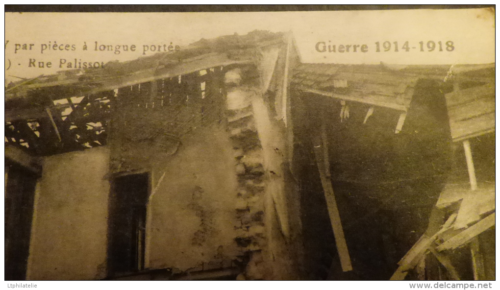 CPA OU  CP (Plusieurs Photos)  BOMBARDEMENT DE NANCY RUE PALISSOT  PAR PIECE LONGUE PORTEE GUERRE DE 14 - Guerre 1914-18