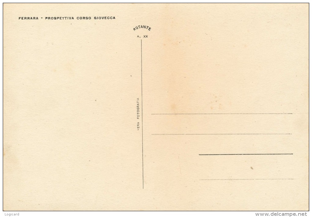 FERRARA VERA FOTOGRAFIA PROSPETTIVA CORSO GIOVECCA 1942 - Ferrara