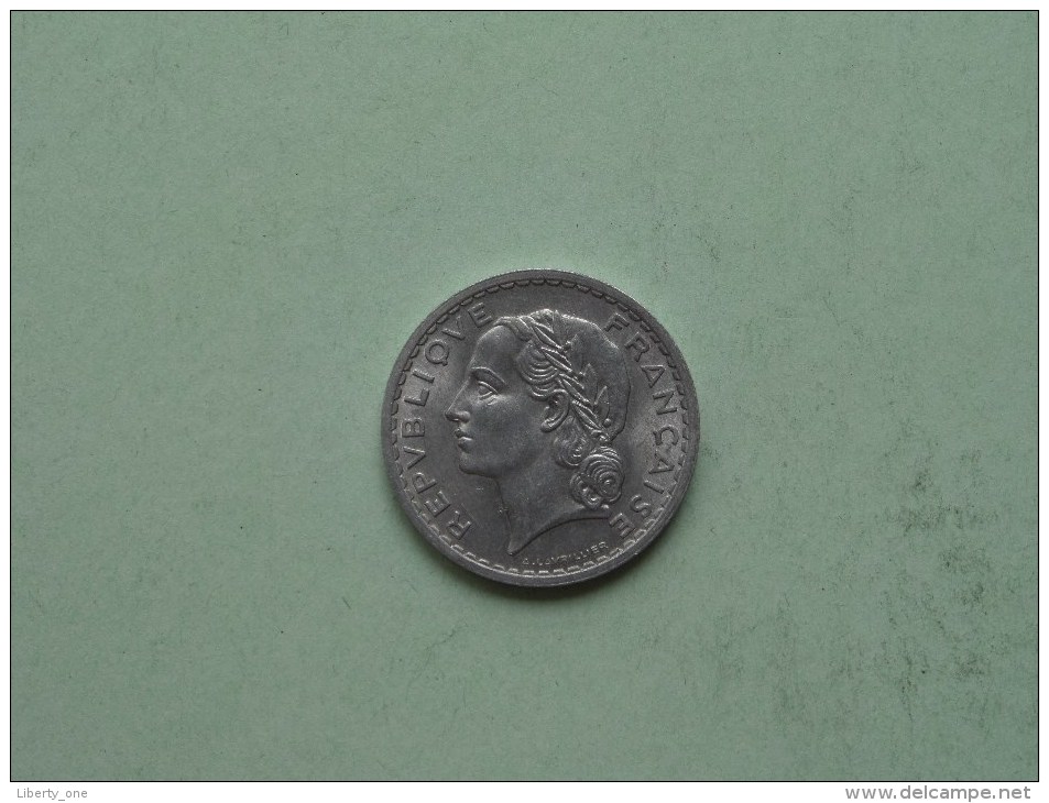 1945 ( Open 9 ) - 5 Francs / KM 888b.1 ( Uncleaned Coin / For Grade, Please See Photo / Scans ) !! - Autres & Non Classés