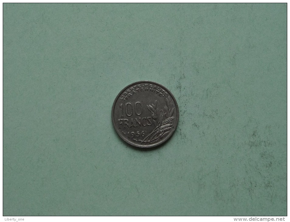 1956 B - 100 Francs / KM 919.2 ( Uncleaned Coin / For Grade, Please See Photo / Scans ) !! - Autres & Non Classés