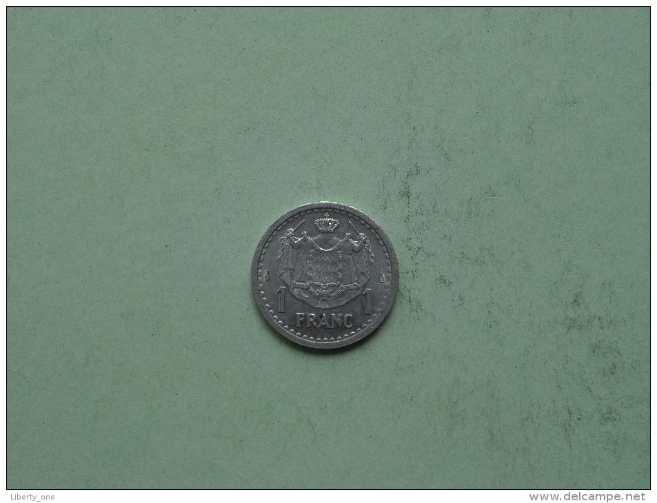 1943 - 1 Franc / KM 120 ( Uncleaned Coin / For Grade, Please See Photo / Scans ) !! - 1922-1949 Louis II.