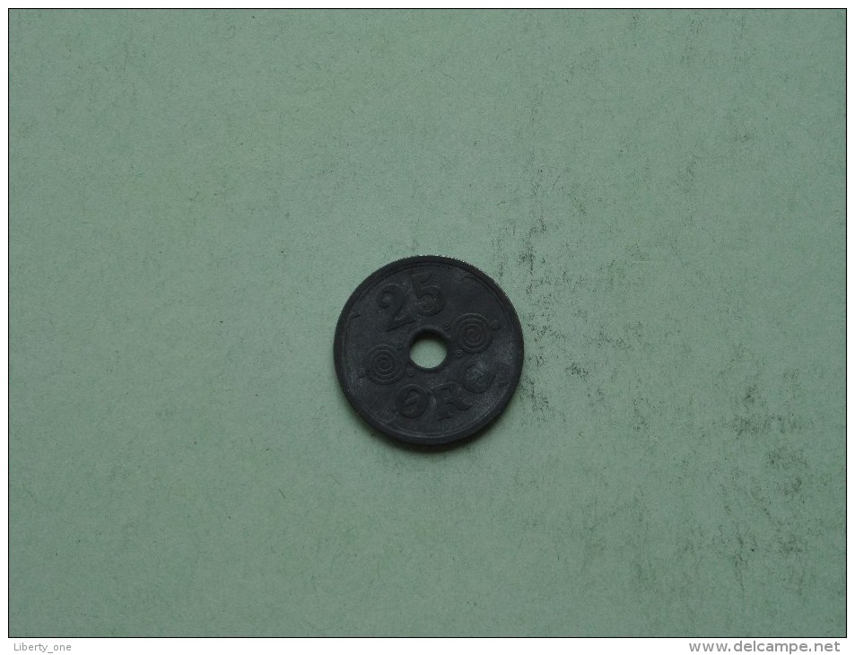 1942 - 25 Ore / KM 823.2a ( Uncleaned Coin / For Grade, Please See Photo / Scans ) !! - Danemark