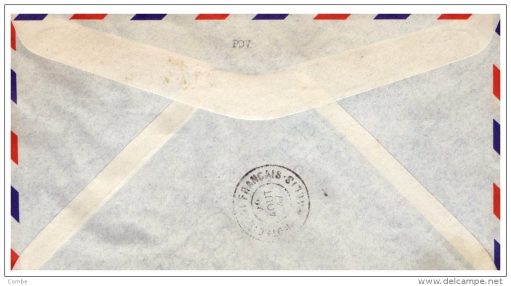 1947  LETTRE, PREMIERE  LIAISON TRAPAS NOUVELLE CALEDONIE ILES WALLIS/4958 - Briefe U. Dokumente