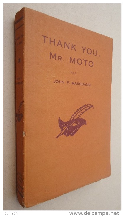 Librairie Des Champs Elysées Le Masque - 1948 - John P. Marquand  - Thank You, Mr Moto - Le Masque