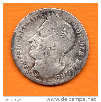 BELGIQUE-  Leopold Ler  -    1/2  Franc De 1834 En Argent   Cat World N°KM= 6 ( Usure,taches  ) - Sonstige & Ohne Zuordnung