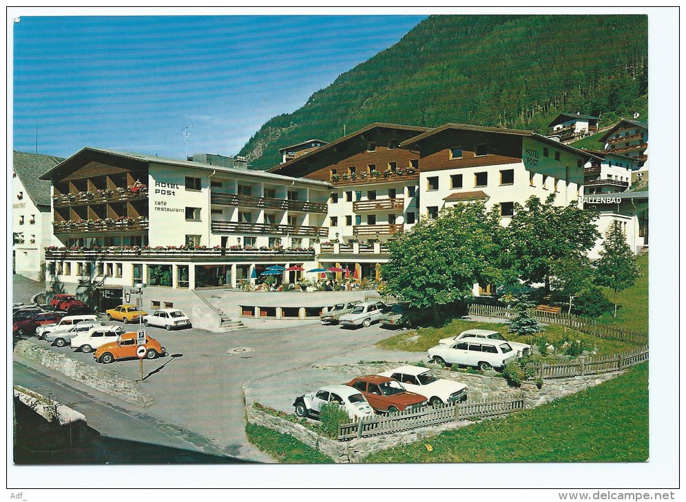 M-CH@ CP ISCHGL, HOTEL CAFE RESTAURANT POST, AUTOS VOITURES ANCIENNES, TIROL, AUTRICHE - Ischgl