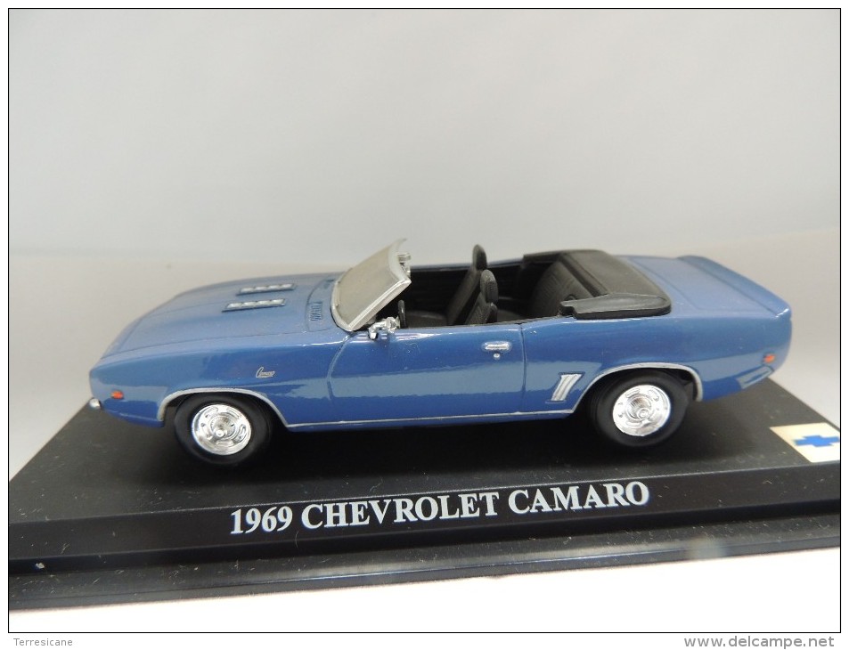 CHEVROLET CAMARO 1969  DEL PRADO CAR COLLECTIONS 1/43 BASETTA DEDICATA NO BOX - Altri & Non Classificati