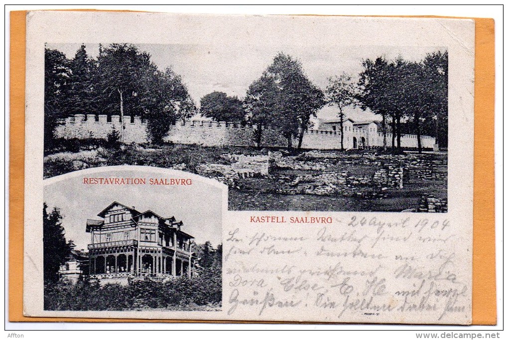 Saalburg Restavration 1904 Postcard - Saalburg