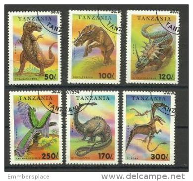 Tanzania - 1994 Dinosaurs Set (ex The Lowest Value) CTO    SG 1800-5  Sc 1218-23 - Tansania (1964-...)