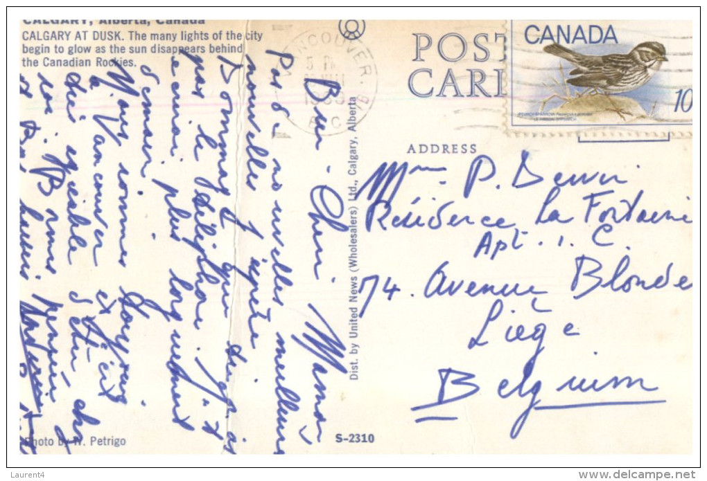 (918) Older Postcard - Canada -  Calgary - Calgary