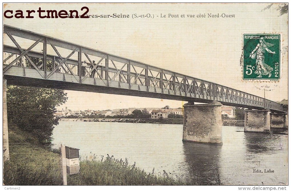 BONNIERES-SUR-SEINE PONT ET VUE COTE OUEST 78 YVELINES - Le Chesnay