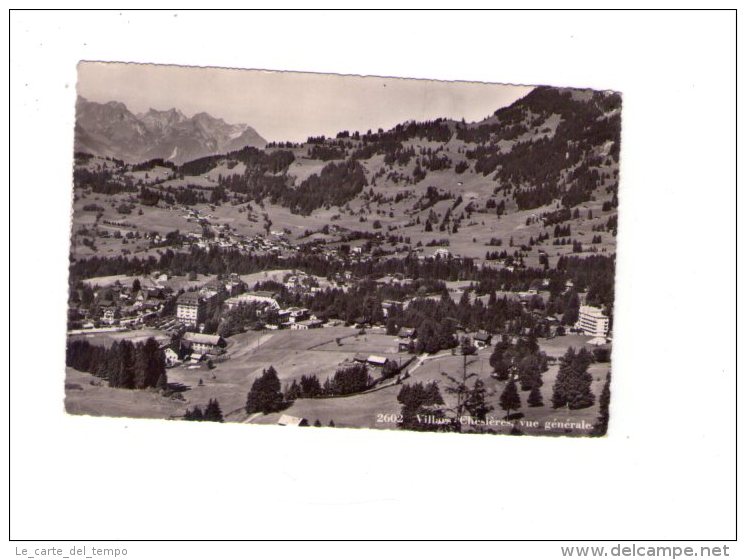 Cartolina Villars-Chesières Vue Générale 1949 - Villars-les-Moines