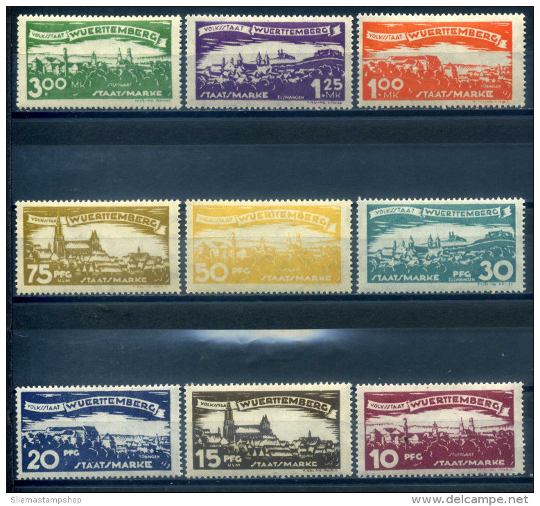 GERMANY WURTTEMBERG - 1920 ON SERVICE CITIES - Nuovi