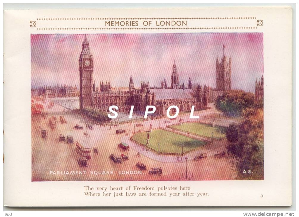 Londres :Memories Of London A Picture-souvenir Of The World S Greatest City - Proligue From Allan Junior - Europe