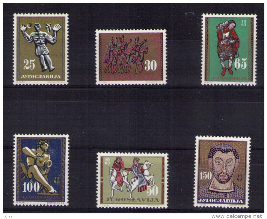 YUGOSLAVIA 1963 Art In History - Unused Stamps