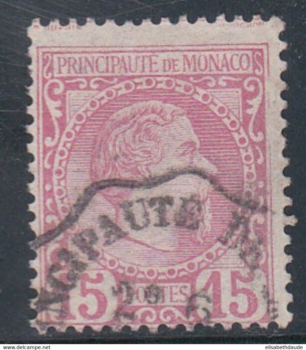 MONACO - 1885 - YVERT N°5 OBLITERE - COTE = 45 EUROS - Usados