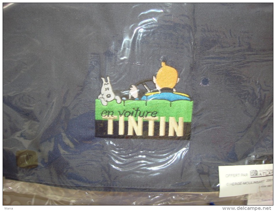 Collection ATLAS Sac Ecolier Tissu En Voiture Tintin - Figurine In Plastica