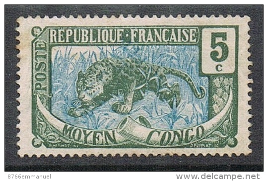 CONGO N°51 Oblitération Linéaire "ABECHE" - Used Stamps