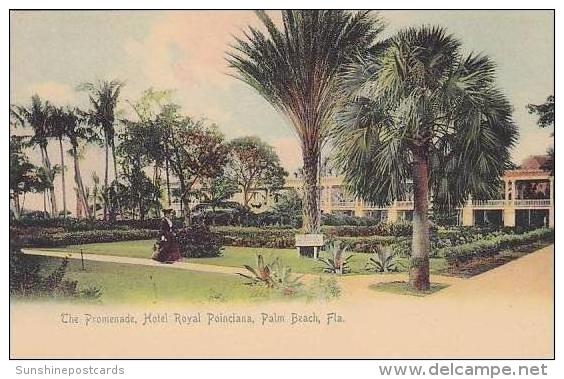 Florida Palm Beach Hotel Royal Poinciana The Promenade Rotograph - Palm Beach