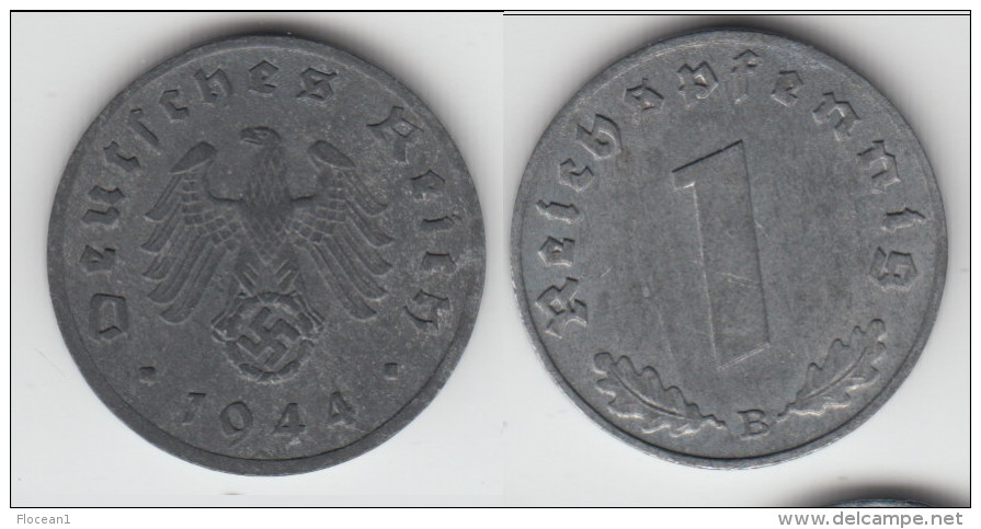 **** ALLEMAGNE - GERMANY - 1 REICHSPFENNIG 1944 B - 3ème REICH - THIRD REICH **** EN ACHAT IMMEDIAT - 1 Reichspfennig