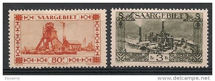 Sarre Saar. 1927. N° 115,119. Neuf * - Other & Unclassified