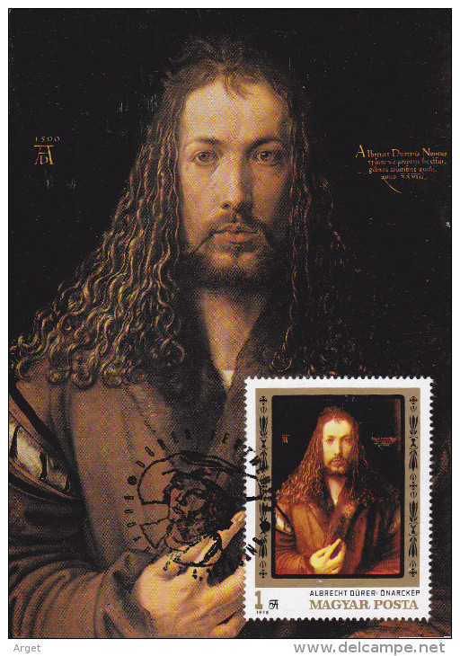 Carte-Maximum HONGRIE N° Yvert  2641 (DÜRER - Autoportrait)  Obl Sp Ill 1er Jour - Maximumkarten (MC)