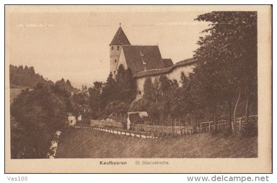 CPA KAUFBEUREN- THE FORTIFIED CHURCH - Kaufbeuren