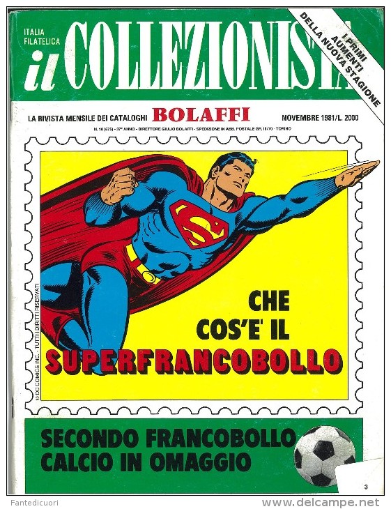 Rivista Il Collezionista, Bolaffi Editore N.  10 Anno 1981 - Italien (àpd. 1941)
