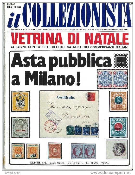 Rivista Il Collezionista, Bolaffi Editore N.  22 Anno 1980 - Italienisch (ab 1941)