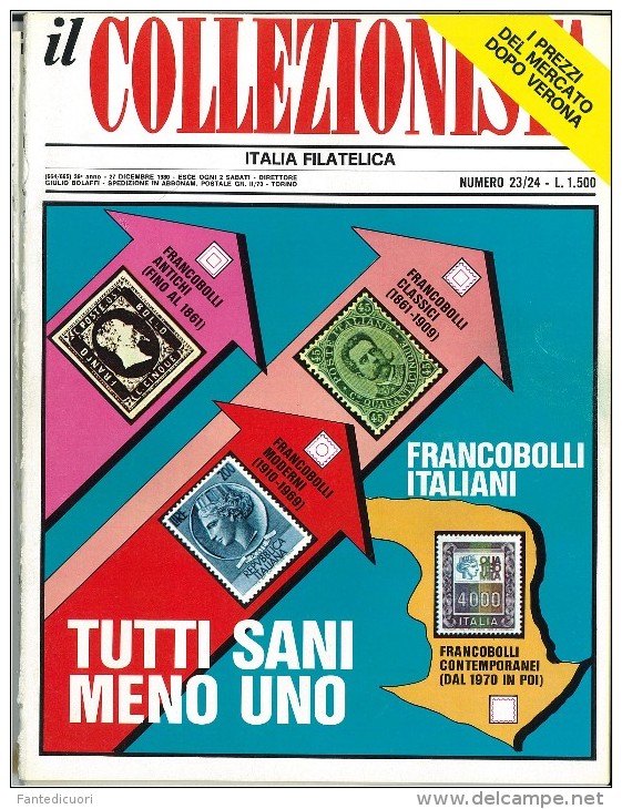 Rivista Il Collezionista, Bolaffi Editore N.  23-24 Anno 1980 - Italiano (desde 1941)