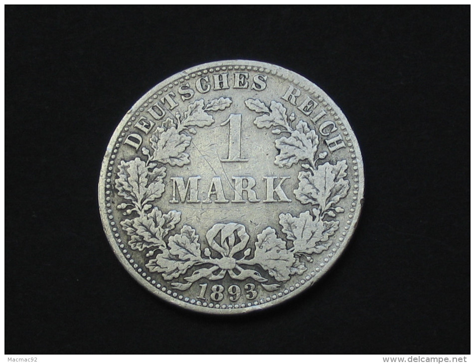 1 Mark 1893 A - Germany  - ALLEMAGNE - Deutsches Reich **** EN ACHAT IMMEDIAT ***** - 1/2 Mark