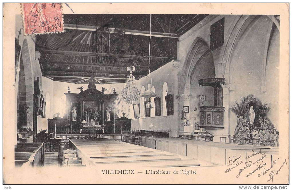 VILLEMEUX -  L'INTERIEUR DE L'EGLISE - Villemeux-sur-Eure