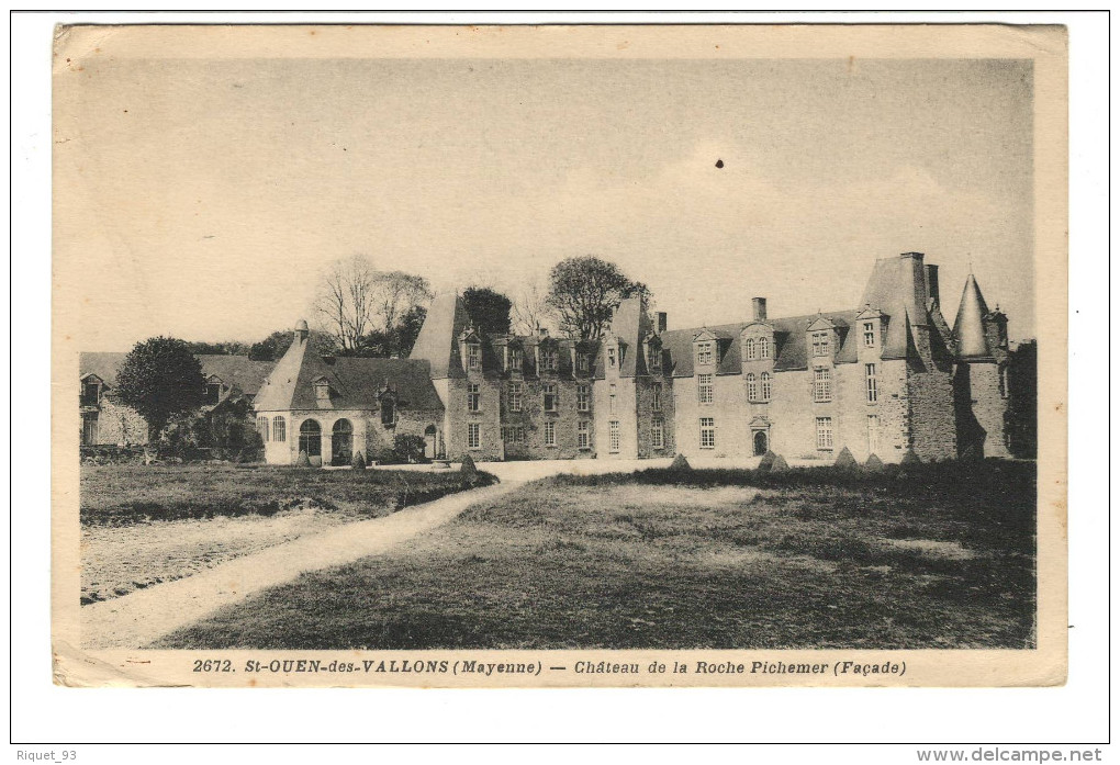 2672 - St-OUEN Des VALLONS - Château De La Roche Pichemer (Façade) - Autres & Non Classés